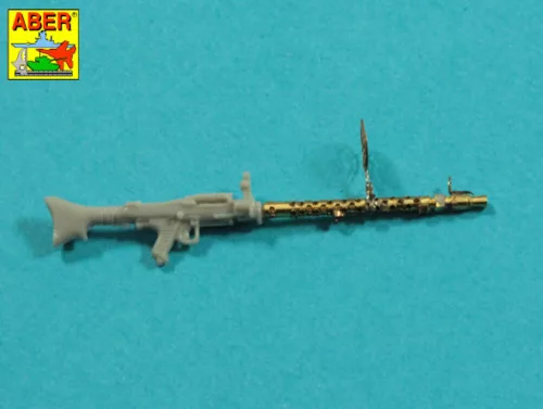Aber Models Barrel for German machine gun MG34 with Panzerschild - német MG 34 géppuskacső páncélpajzzsal