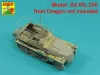 Aber Models Barrel for German machine gun MG34 with Panzerschild - német MG 34 géppuskacső páncélpajzzsal