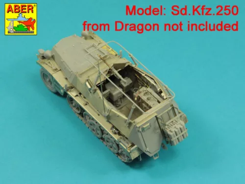 Aber Models Barrel for German machine gun MG34 with Panzerschild - német MG 34 géppuskacső páncélpajzzsal