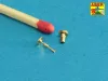 Aber Models Set of gun barrel tips for MG 08 x3 pcs. And barrel tips for MG 08/15 x 3 pcs. - MG 08 és MG 08/15 géppuskák csővégkészlete – 3+3 db