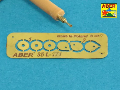 Aber Models Set of gun barrel tips for MG 08 x3 pcs. And barrel tips for MG 08/15 x 3 pcs. - MG 08 és MG 08/15 géppuskák csővégkészlete – 3+3 db