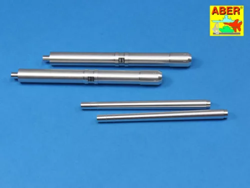 Aber Models German128mm L/61 barrels for anti-aircraft 12,8 cm FlaK 40 Zwilling - német 128 mm-es L/61 lövegcső – 12,8 cm Flak 40 Zwilling légvédelmi löveghez
