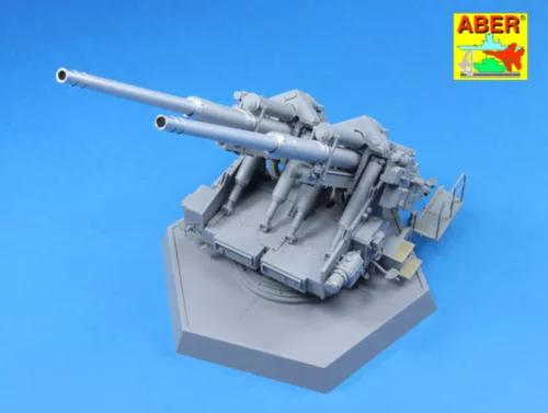 Aber Models German128mm L/61 barrels for anti-aircraft 12,8 cm FlaK 40 Zwilling - német 128 mm-es L/61 lövegcső – 12,8 cm Flak 40 Zwilling légvédelmi löveghez