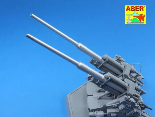 Aber Models German128mm L/61 barrels for anti-aircraft 12,8 cm FlaK 40 Zwilling - német 128 mm-es L/61 lövegcső – 12,8 cm Flak 40 Zwilling légvédelmi löveghez