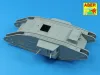 Aber Models Barrels for British WWI Tank Mk.V - brit első világháborús Mk.V harckocsi – csőkészlet