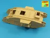 Aber Models Barrels for British WWI Tank Mk.V Male - brit első világháborús Mk.V Male harckocsi – csőkészlet