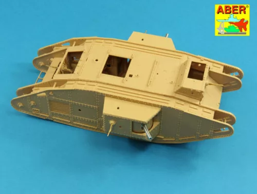 Aber Models Barrels for British WWI Tank Mk.V Male - brit első világháborús Mk.V Male harckocsi – csőkészlet