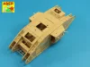 Aber Models Barrels for British WWI Tank Mk.V Male - brit első világháborús Mk.V Male harckocsi – csőkészlet