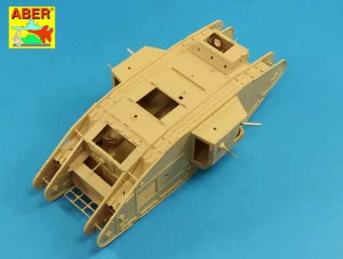Aber Models Barrels for British WWI Tank Mk.V Male - brit első világháborús Mk.V Male harckocsi – csőkészlet