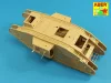 Aber Models Barrels for British WWI Tank Mk.V Male - brit első világháborús Mk.V Male harckocsi – csőkészlet