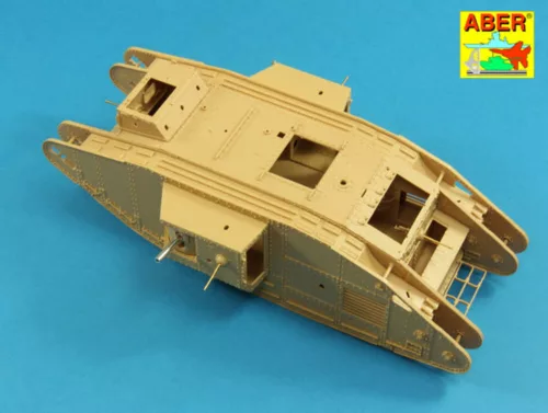 Aber Models Barrels for British WWI Tank Mk.V Male - brit első világháborús Mk.V Male harckocsi – csőkészlet