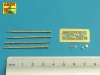 Aber Models Barrels for Russian ZSU-23-4 Shilka Self-propelled AA gun - orosz ZSU-23-4 Shilka önjáró légvédelmi gépágyú – csőkészlet