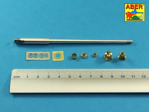 Aber Models Barrel 8,8cm Kw.K 43 for Tiger B Porsche turret-late - Tiger B Porsche torony-késői – 8,8 cm-es Kw.K 43 lövegcső