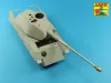 Aber Models Barrel 8,8cm Kw.K 43 for Tiger B Porsche turret-late - Tiger B Porsche torony-késői – 8,8 cm-es Kw.K 43 lövegcső