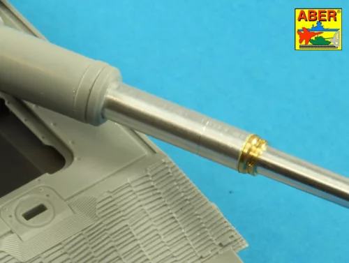 Aber Models Barrel 8,8cm Kw.K 43 for Tiger B Porsche turret-late - Tiger B Porsche torony-késői – 8,8 cm-es Kw.K 43 lövegcső