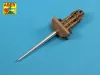 Aber Models U.S. 76,2 mm M7 gun Barrel for M10 Tank Destroyer - M10 páncélvadász – amerikai 76,2 mm-es M7 lövegcső