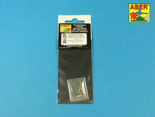 Aber Models Set of barrels for US M16A1 or M231 5,56mm gun barrels x 6 pcs. - amerikai M16A1/M231 5,56 mm-es fegyvercsövek – 6 darabos készlet