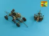 Aber Models Set of 2 barrels for Russian 14,5 mm machine guns KPVT used on ZPU-2 or ZPU-4 - orosz 14,5 mm-es KPVT géppuskacsövek – 2 darabos készlet ZPU-2/ZPU-4-hez