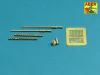 Aber Models Set of 2 barrels for Russian 14,5 mm machine guns KPVT used on ZPU-2 or ZPU-4 - orosz 14,5 mm-es KPVT géppuskacsövek – 2 darabos készlet ZPU-2/ZPU-4-hez