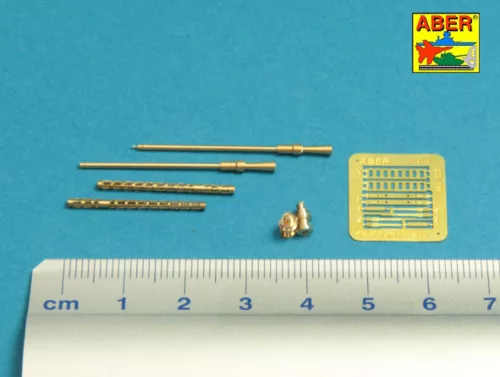 Aber Models Set of 2 barrels for Russian 14,5 mm machine guns KPVT used on ZPU-2 or ZPU-4 - orosz 14,5 mm-es KPVT géppuskacsövek – 2 darabos készlet ZPU-2/ZPU-4-hez