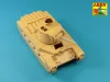 Aber Models Barrel ROQF Mk.I 76,2mm for Matilda Mk.IIICS with Besa MG barrel - Matilda Mk.IIICS Besa MG lövegcső – ROQF Mk.I 76,2 mm-es lövegcső