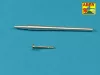Aber Models Early barrel for Valentine Mk.II to VII or Matilda Mk.III/IV with Besa MG barrel - VII vagy Matilda Mk.III/IV Besa MG lövegcső – korai lövegcső