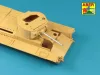 Aber Models Early barrel for Valentine Mk.II to VII or Matilda Mk.III/IV with Besa MG barrel - VII vagy Matilda Mk.III/IV Besa MG lövegcső – korai lövegcső