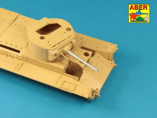 Aber Models Early barrel for Valentine Mk.II to VII or Matilda Mk.III/IV with Besa MG barrel - VII vagy Matilda Mk.III/IV Besa MG lövegcső – korai lövegcső