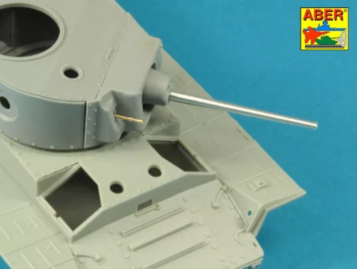 Aber Models Early barrel for Valentine Mk.II to VII or Matilda Mk.III/IV with Besa MG barrel - VII vagy Matilda Mk.III/IV Besa MG lövegcső – korai lövegcső