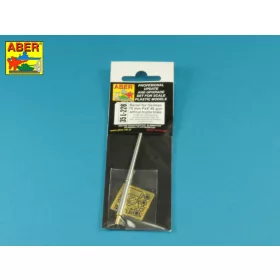   Aber Models Barrel for German 75mm PaK 40 gun without muzzle brake - német 75 mm-es PaK 40 lövegcső – csőszájfék nélküli változat