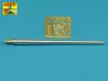 Aber Models Barrel for German 75mm PaK 40 gun without muzzle brake - német 75 mm-es PaK 40 lövegcső – csőszájfék nélküli változat