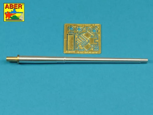 Aber Models Barrel for German 75mm PaK 40 gun without muzzle brake - német 75 mm-es PaK 40 lövegcső – csőszájfék nélküli változat