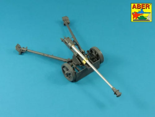 Aber Models Barrel for German 75mm PaK 40 gun without muzzle brake - német 75 mm-es PaK 40 lövegcső – csőszájfék nélküli változat