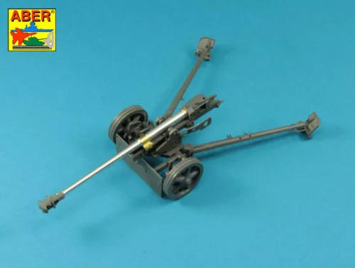 Aber Models Barrel for German 75mm PaK 40 gun without muzzle brake - német 75 mm-es PaK 40 lövegcső – csőszájfék nélküli változat