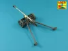 Aber Models Barrel for German 75mm PaK 40 gun without muzzle brake - német 75 mm-es PaK 40 lövegcső – csőszájfék nélküli változat