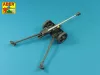 Aber Models Barrel for German 75mm PaK 40 gun without muzzle brake - német 75 mm-es PaK 40 lövegcső – csőszájfék nélküli változat