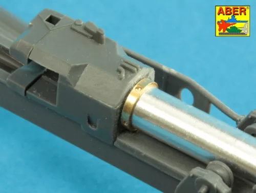 Aber Models Barrel for German 75mm PaK 40 gun without muzzle brake - német 75 mm-es PaK 40 lövegcső – csőszájfék nélküli változat