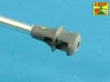 Aber Models Barrel for German 75mm PaK 40 gun without muzzle brake - német 75 mm-es PaK 40 lövegcső – csőszájfék nélküli változat