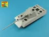 Aber Models Germ.88 mm Kw.K. 43 L/91 Barrel for Panther II - német 88 mm-es Kw.K. 43 L/91 lövegcső