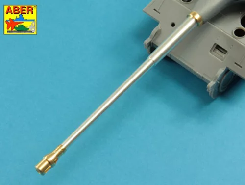 Aber Models 10,5cm KwK L/70 barrel with double baffle muzzle brake for German Pz.Kpfw. VII Löwe - német Pz.Kpfw. VII Löwe – 10,5 cm-es KwK L/70 kétkamrás lövegcső – csőszájfékkel