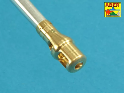 Aber Models 10,5cm KwK L/70 barrel with double baffle muzzle brake for German Pz.Kpfw. VII Löwe - német Pz.Kpfw. VII Löwe – 10,5 cm-es KwK L/70 kétkamrás lövegcső – csőszájfékkel