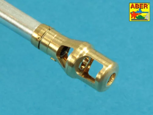 Aber Models 10,5cm KwK L/70 barrel with double baffle muzzle brake for German Pz.Kpfw. VII Löwe - német Pz.Kpfw. VII Löwe – 10,5 cm-es KwK L/70 kétkamrás lövegcső – csőszájfékkel