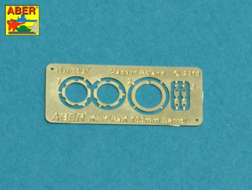 Aber Models német Pz.Kpfw. VII Löwe vagy VK 7201(K) – 10,5 cm-es KwK L/70 perforált lövegcső – csőszájfékkel
