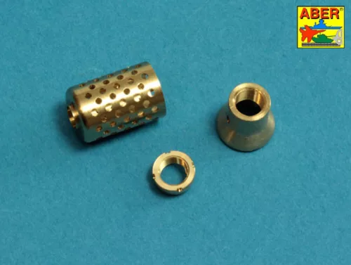 Aber Models német Pz.Kpfw. VII Löwe vagy VK 7201(K) – 10,5 cm-es KwK L/70 perforált lövegcső – csőszájfékkel