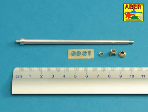 Aber Models 7,5cm gun barrel with single baffle muzzle brake for German Tank VK3002(DB) - 7,5 cm-es lövegcső egykamrás csőszájfékkel – német VK3002(DB) harckocsihoz