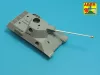 Aber Models 7,5cm gun barrel with single baffle muzzle brake for German Tank VK3002(DB) - 7,5 cm-es lövegcső egykamrás csőszájfékkel – német VK3002(DB) harckocsihoz