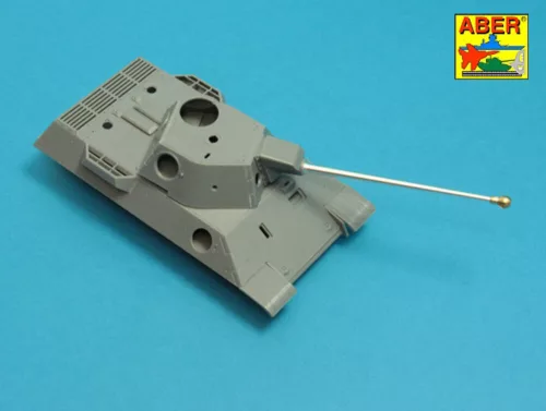 Aber Models 7,5cm gun barrel with single baffle muzzle brake for German Tank VK3002(DB) - 7,5 cm-es lövegcső egykamrás csőszájfékkel – német VK3002(DB) harckocsihoz