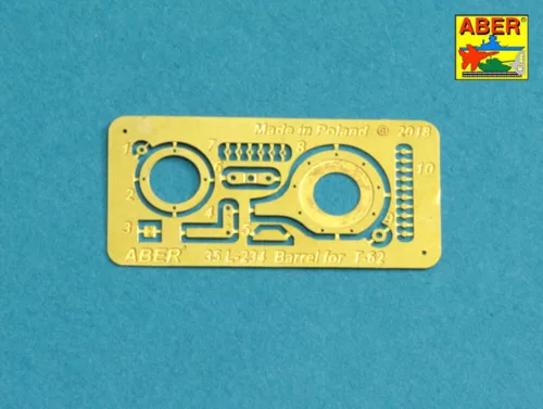 Aber Models Russian U-5TS (2A20) 115mm tank barrel for T-62 - orosz 115 mm-es U-5TS (2A20) harckocsi-lövegcső – T-62-höz