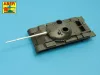 Aber Models Russian U-5TS (2A20) 115mm tank barrel for T-62 - orosz 115 mm-es U-5TS (2A20) harckocsi-lövegcső – T-62-höz