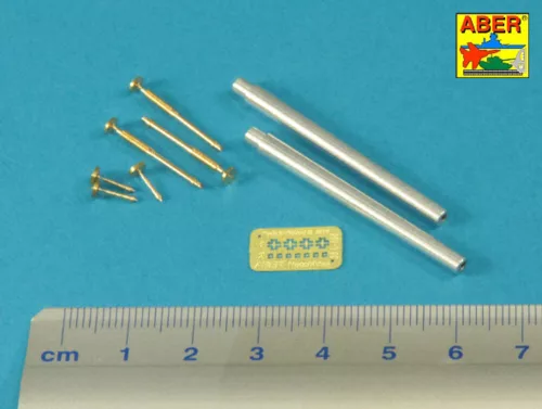 Aber Models brit első világháborús Mk.I Male harckocsi – 2 db 6 fontos lövegcső és 3 db 8 mm-es Hotchkiss géppuskacső